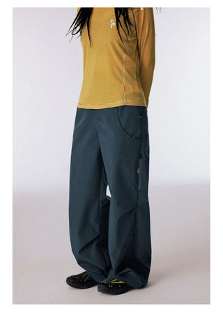 [CONP] Outdoor Swirl Pocket Zip Wide Pants