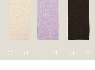 [CULTUM] Striped Mercerized Cotton Business Crew Socks