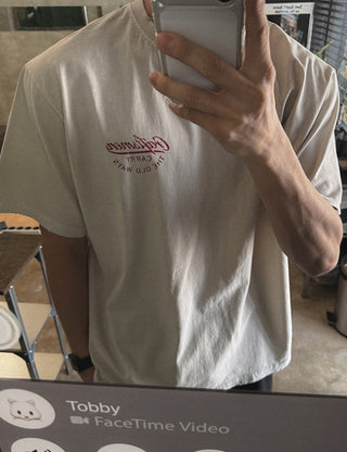 CARRY Pigment Damaged Short Sleeve T-shirt (4 colors)