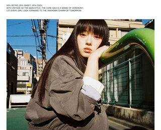 [Moromoro2] Washed Cotton Cropped Jacket