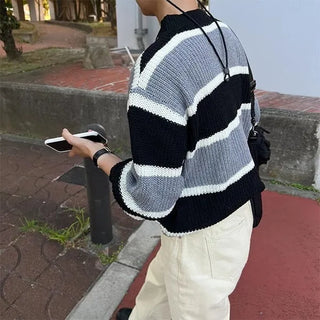 Asymmetrical Border Knit
