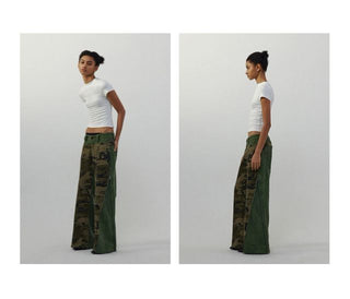 CONP Camouflage patchwork pants (olive)