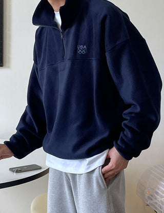 USA Olympic Embroidered Fleece Half-Zip (3 colors)