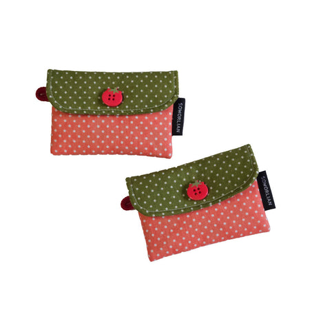 Simple Card wallet _Tomato