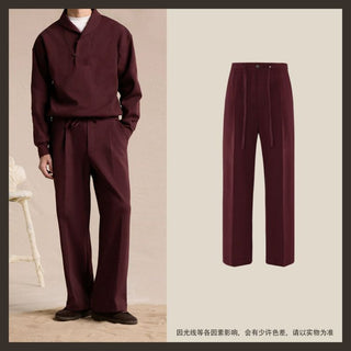 [CULTUM] Heavyweight Half-Zip Polo Collar Sweatshirt