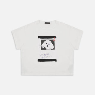 [MASONPRINCE] Graffiti Dog Print Washed Tee