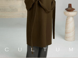 [CULTUM] Wool Alpaca Blend Double-Faced Long Coat