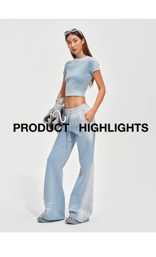 [NOTAWEAR] Sand Washed Flare Sweatpants