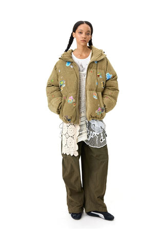 CONP Suede Texture Padded Jacket