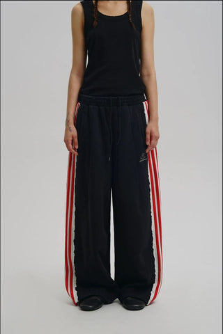 [MASONPRINCE] Raw Edge Stripe Track Set