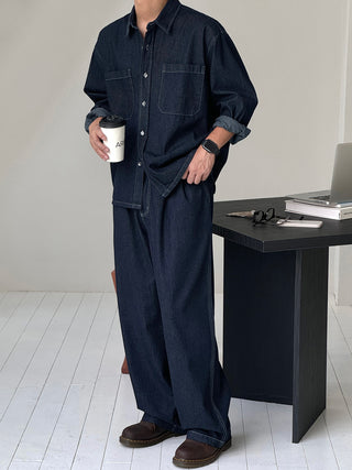 Thomas Raw Denim Shirt