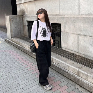 Striped Banding Pants