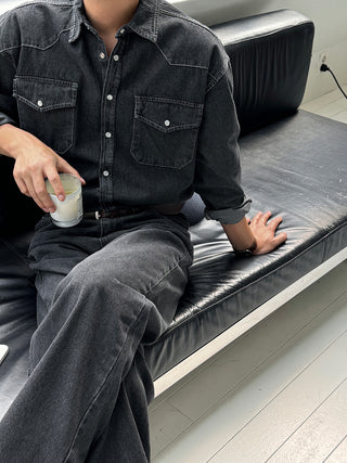 Toffee Western Denim Shirt