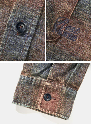 [Monterest] Washed Brushed Plaid Flannel Shirt