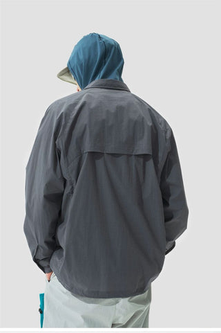 [Monterest] Water Repellent Lightweight Snap Shirt
