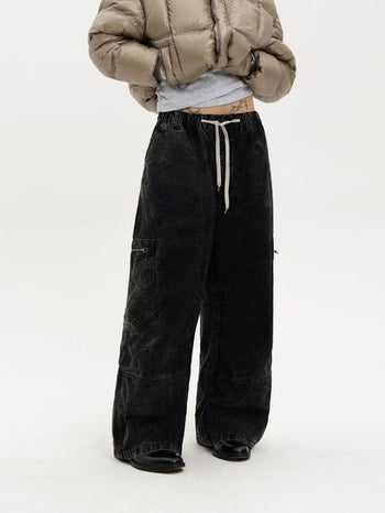 [MASONPRINCE] Washed Cotton Work Pants