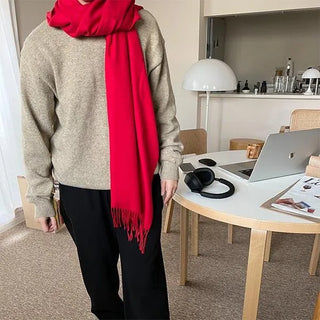 Cashmere wool round knit