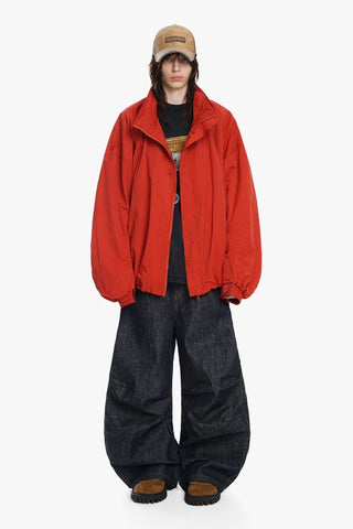 [MASONPRINCE] Memory Nylon Oversized Drawstring Jacket