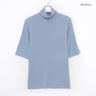 Turtleneck Half T-shirt