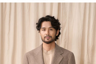 [CULTUM] Wool Blend Herringbone Tweed Suit