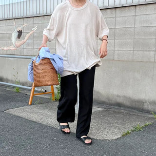 u-neck half knit