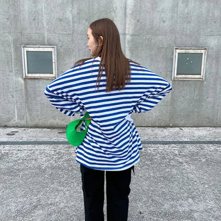 Striped oversized t