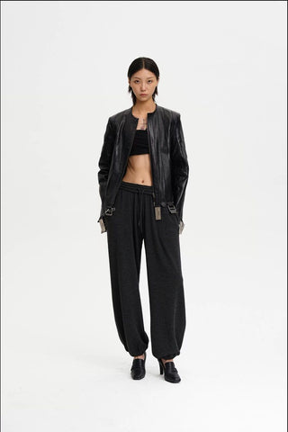[MASONPRINCE] Nano Fleece Zip-Up Hoodie & Pants Set