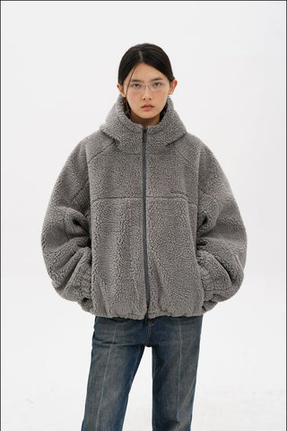 [MASONPRINCE] Fleece Hooded Jacket