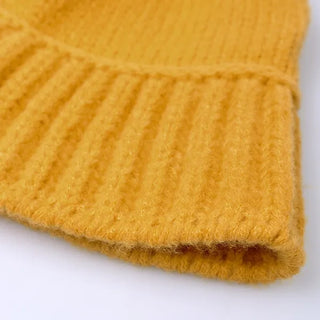Knit bucket hat