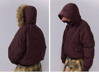 [Monterest] N2B Hooded Down Jacket with Fur Trim