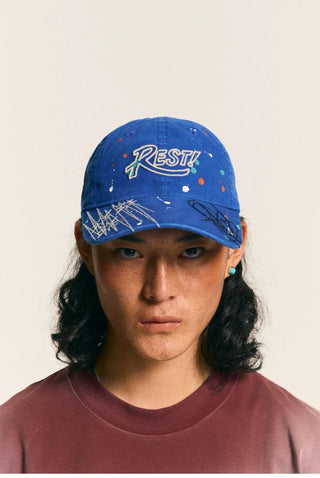 [Monterest] Washed Paint Splatter Embroidered Cap
