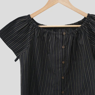 [Set-up] Striped cardigan & camisole dress