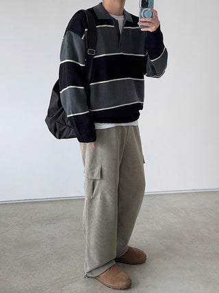 Reason Corduroy Cargo String Pants