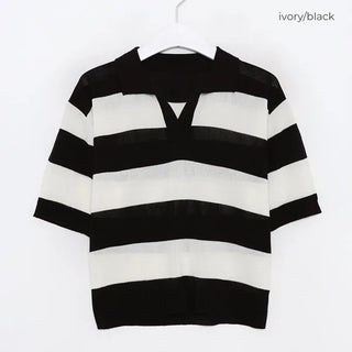Colored striped knit