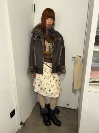 [NeverSeez] Pony Pattern Crew Neck Sweater