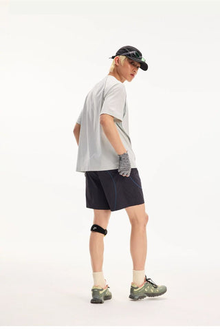 [Monterest] Water Repellent Contrast Stitch Shorts