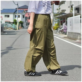 Wide Banding String Pants