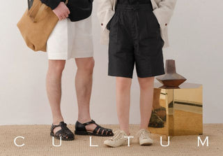 [CULTUM] Cotton Stand Collar Shirt/Shorts