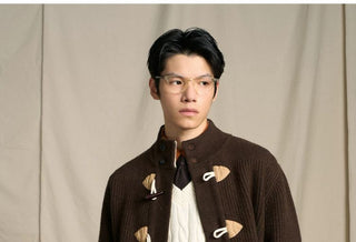 [CULTUM] Merino Wool Ivy Style Toggle Cardigan
