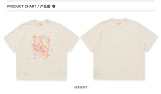 [Moromoro2] Illustrated Rabbit Rhinestone  T-Shirt