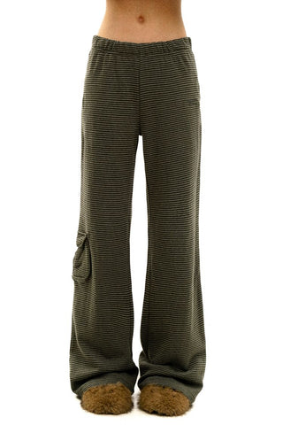 [Moromoro2] Hemp Stripe Fleece Hooded Set