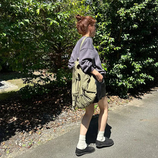 Faux leather shorts
