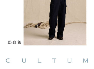 [CULTUM] Washed Cotton Work Shirt with Pockets