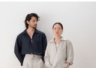 [CULTUM] Relaxed Deep V-neck Shirt