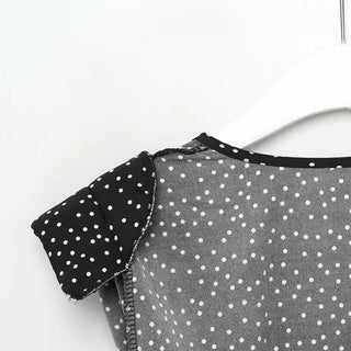 Polka Dot Wrap Mini Dress