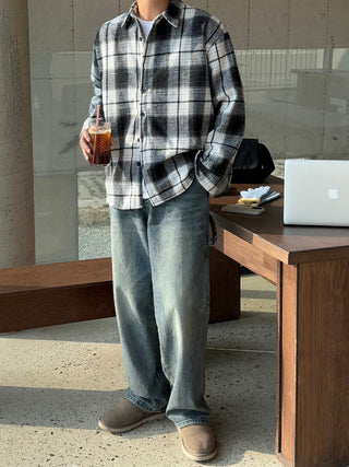 Encore Wool Tartan Check Shirt