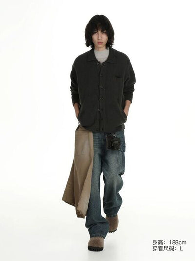 MASONPRINCE Collar Button Cardigan