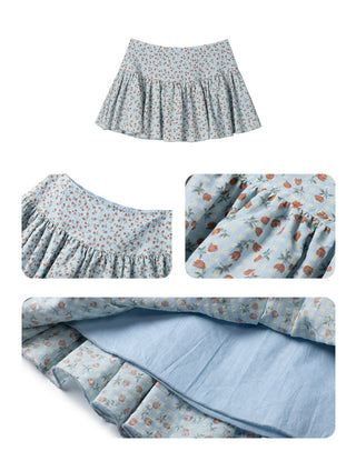 [NECY] Romantic Blossom Flare Skirt
