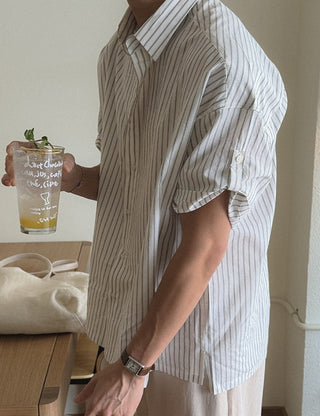 Move ST Roll-up Short Sleeve Shirt (2 colors, M~L)
