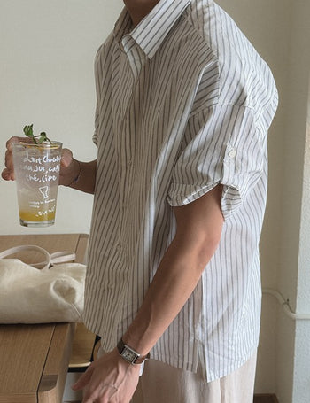Move ST Roll-up Short Sleeve Shirt (2 colors, M~L)